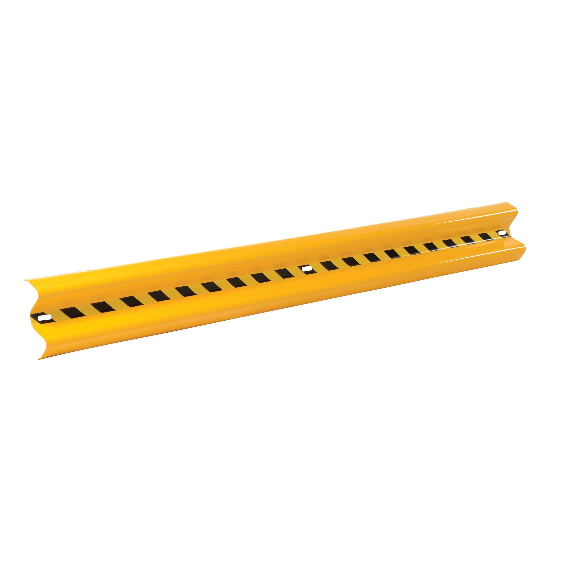 Vestil Steel Straight Guard Rail 108 In. Length Yellow